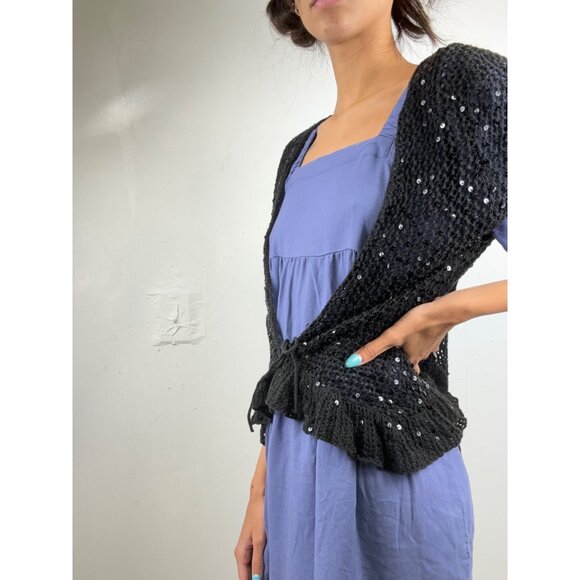 Crotchet Faded Glory Black Top - Picture 2 of 4